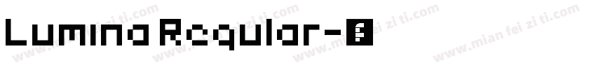 Lumina Regular字体转换
